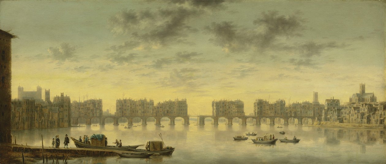 Old London Bridge autorstwa Claude de Jongh