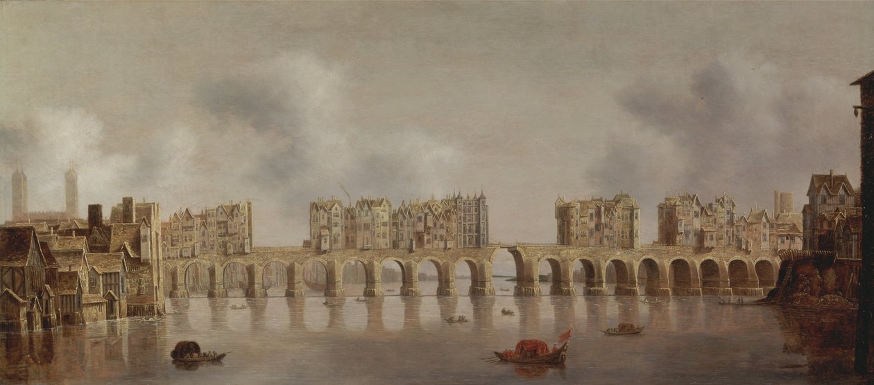 Widok na London Bridge autorstwa Claude de Jongh