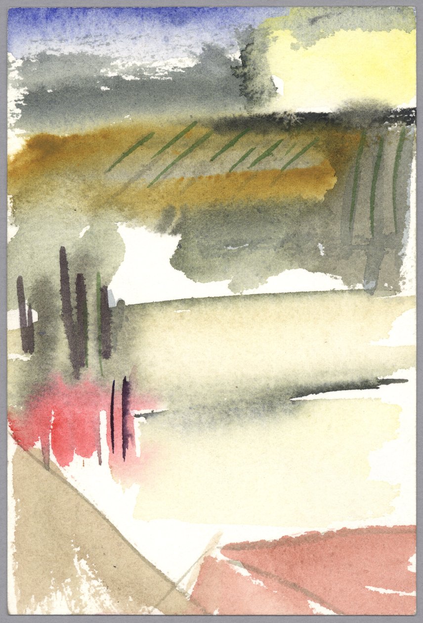 Gorący letni dzień, 1994 (akwarela) autorstwa Claudia Hutchins Puechavy