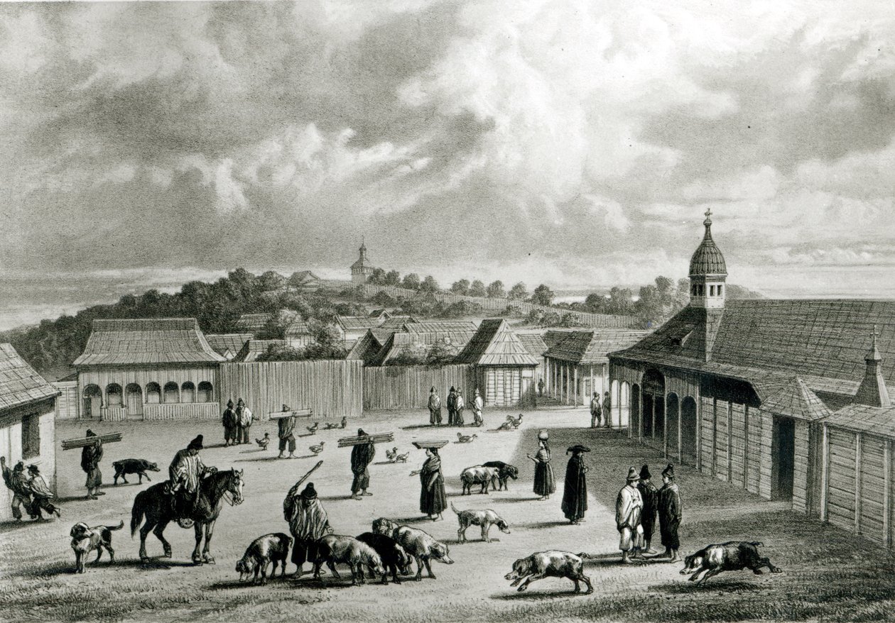 Plac San Carlos de Chiloe, 1835] autorstwa Claudio Gay