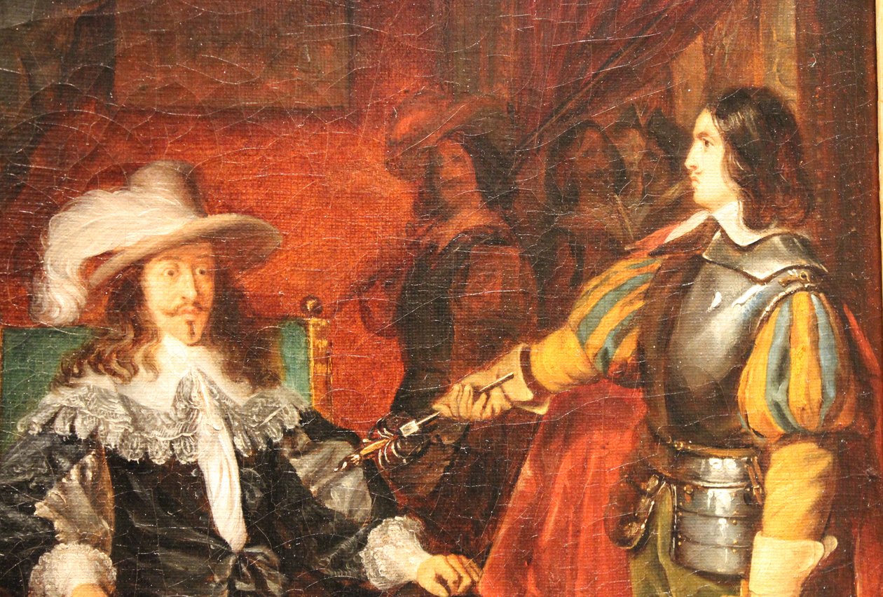 Cinq-Mars zwraca swój miecz Ludwikowi XIII autorstwa Claudius Jacquand