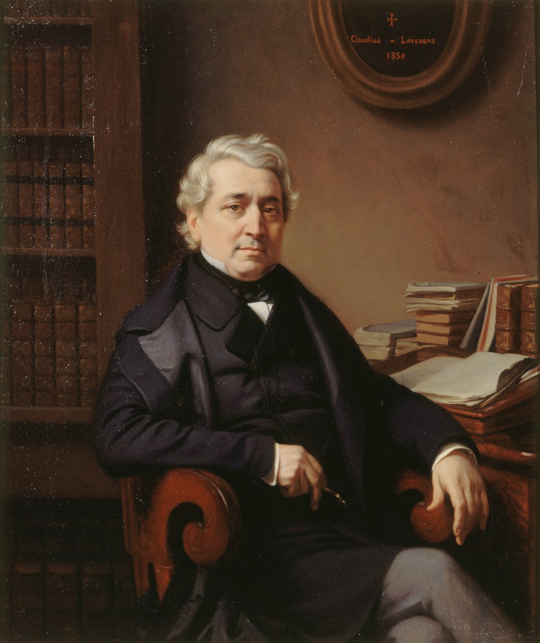 Portret Thomasa-Marie-Francois Sauvage 1794-1877, 1850. autorstwa Claudius Lavergne