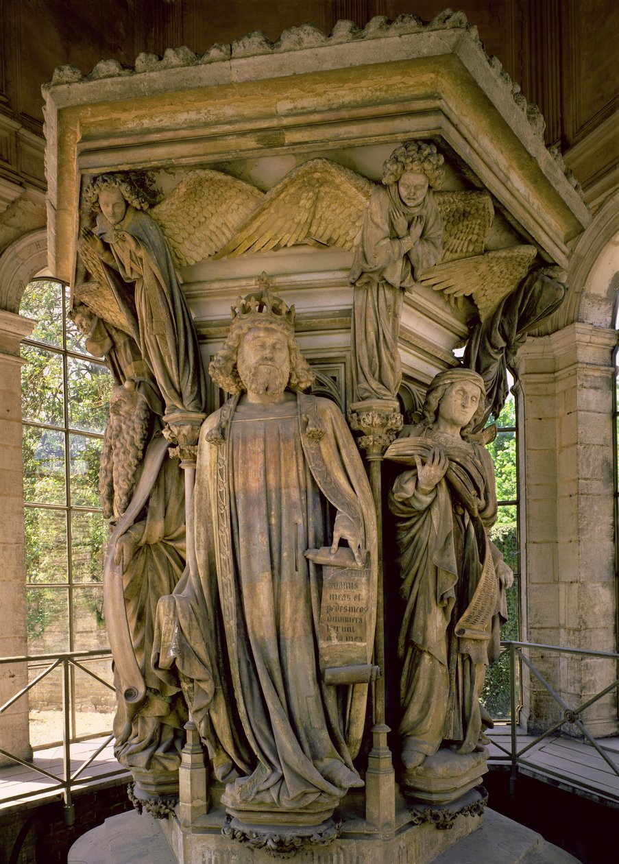 Studnia Mojżesza: Dawid i inni prorocy, 1395-1404 autorstwa Claus and Malouel, Jean Sluter