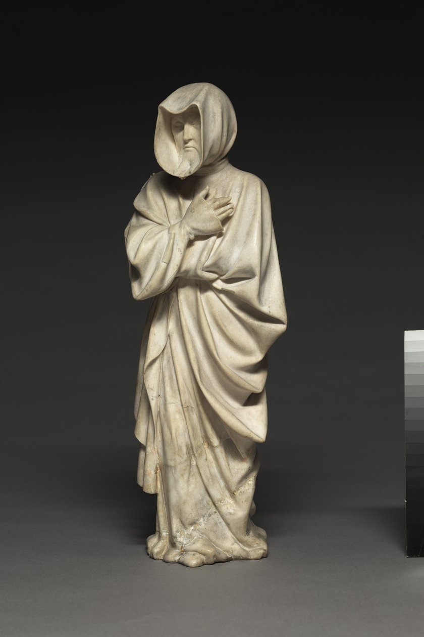 Dwóch Płakaczy z grobu Filipa Śmiałego, księcia Burgundii, 1404-10 autorstwa Claus de Werve