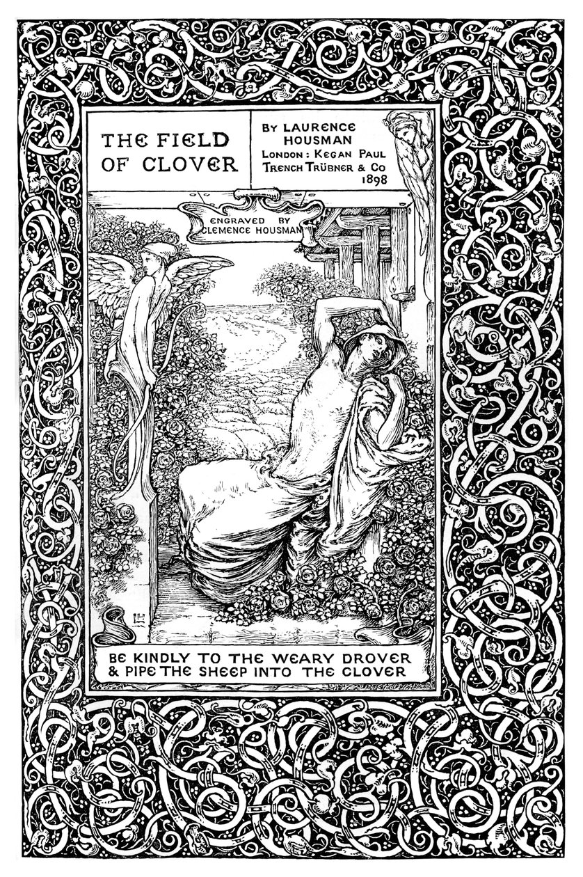 Strona tytułowa do The Field of Clover, 1899. autorstwa Clemence Housman