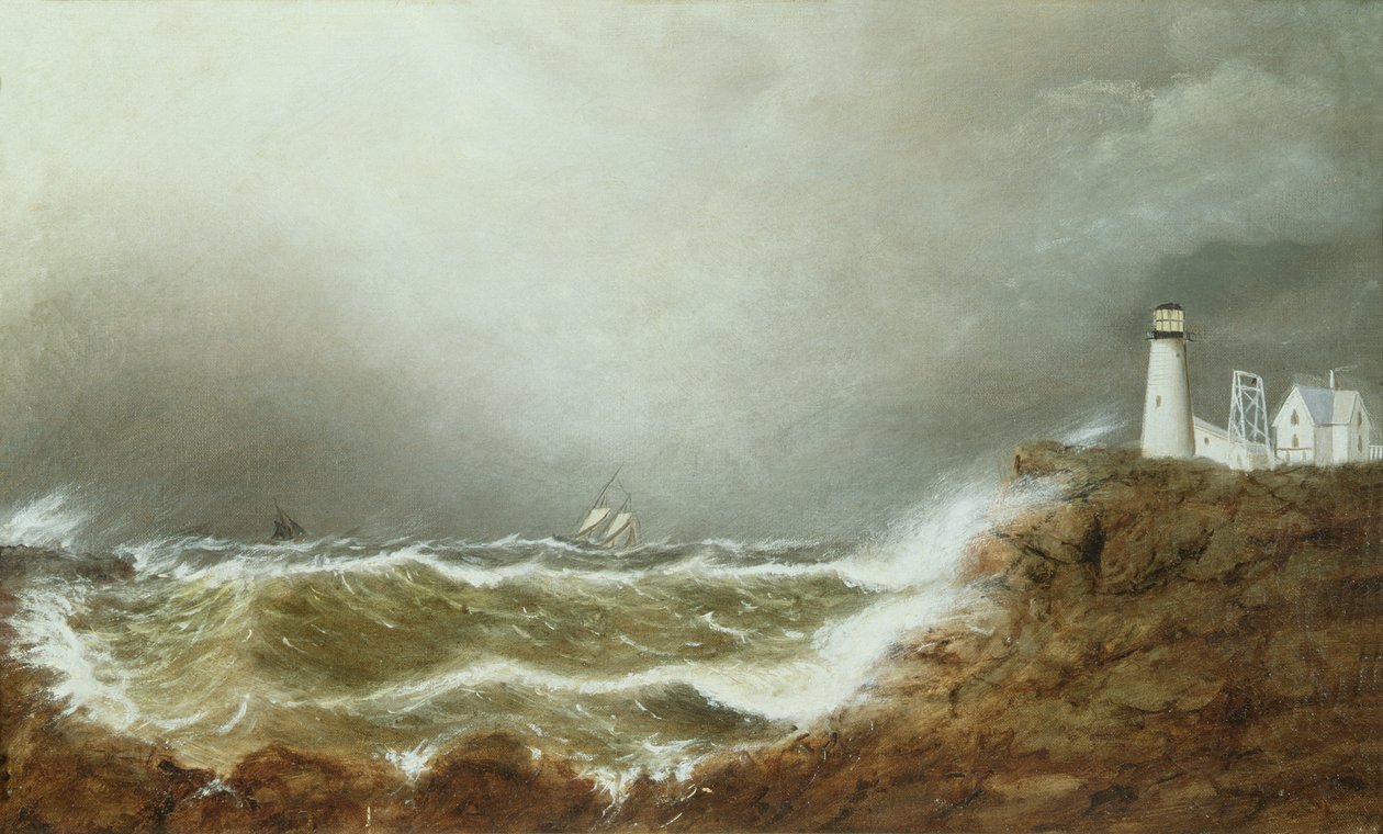 Latarnia morska Eastern Point, port Gloucester autorstwa Clement Drew