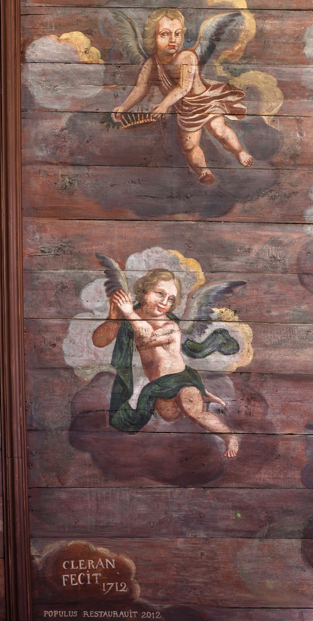 Locquirec (Finistère) / Kościół Saint-Jacques, malowane sklepienie (zdjęcie ilustracyjne) autorstwa Cleran