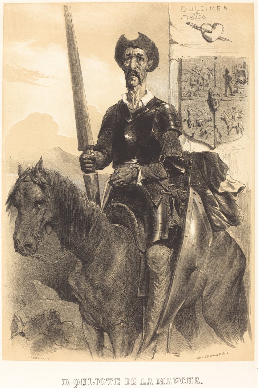 Don Kichot z La Mancha autorstwa Célestin Nanteuil