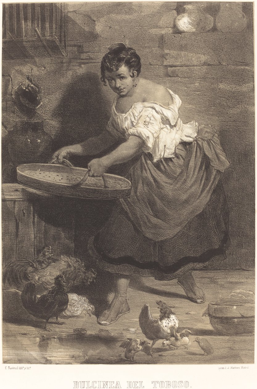 Dulcynea del Toboso autorstwa Célestin Nanteuil