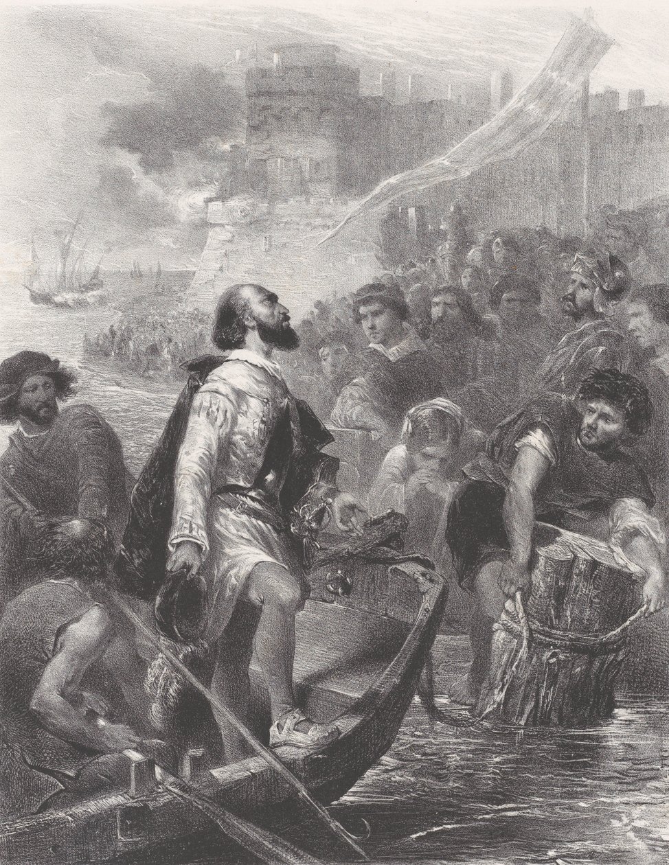 Część pierwsza, Wyjazd, ok. godz. 1830-60. autorstwa Célestin Nanteuil