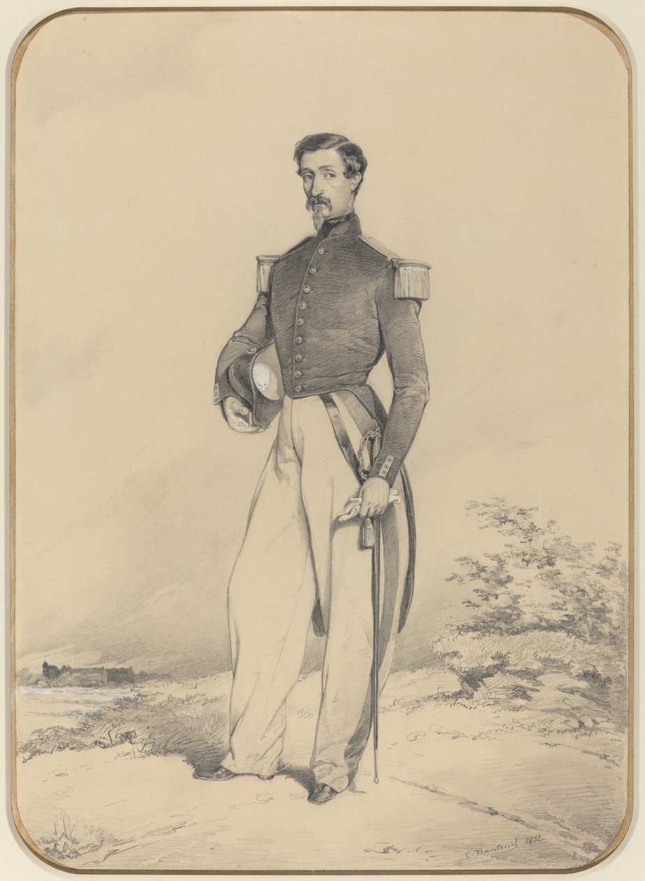 francuski oficer autorstwa Célestin Nanteuil