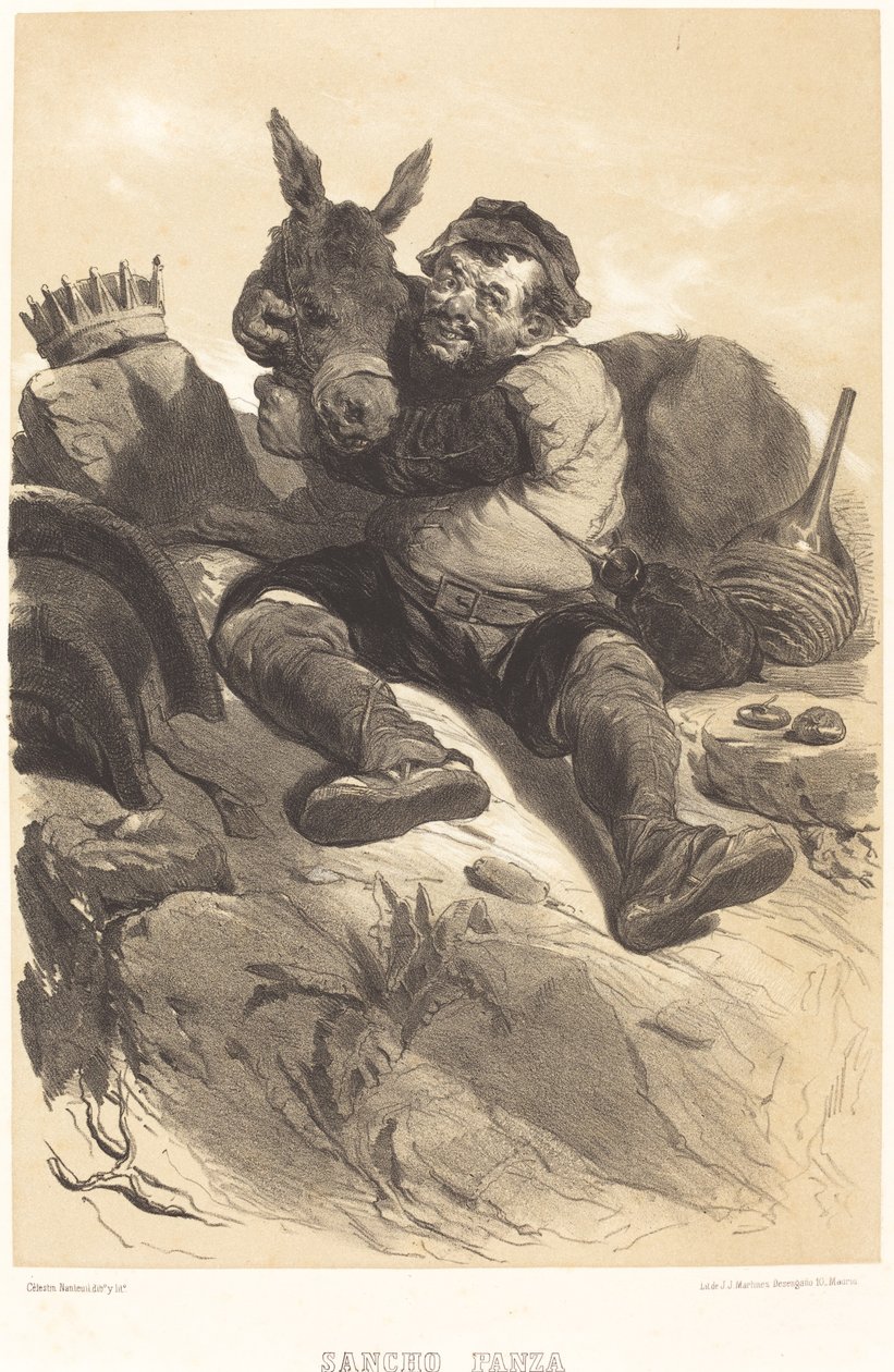 Sancho Pansa autorstwa Célestin Nanteuil