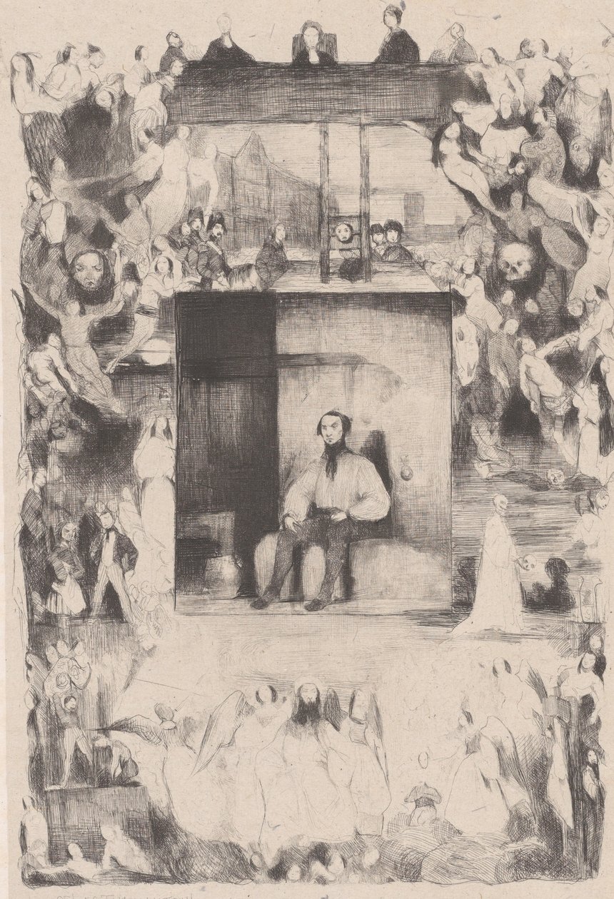 Ostatni dzień skazanego człowieka, 1833. autorstwa Célestin Nanteuil