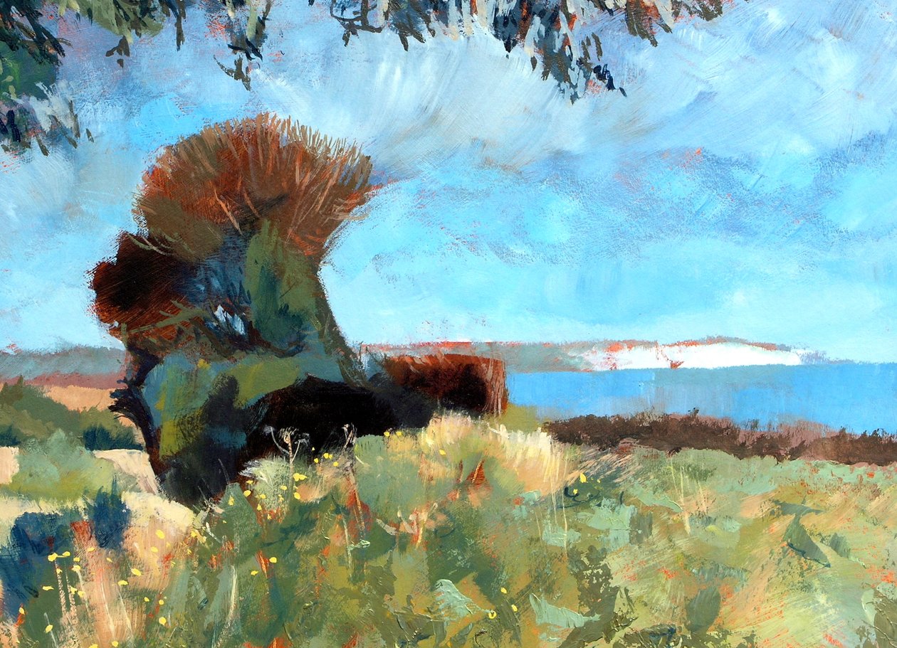 Ku Ramsgate, 2007 (akryl na pokładzie) autorstwa Clive Metcalfe