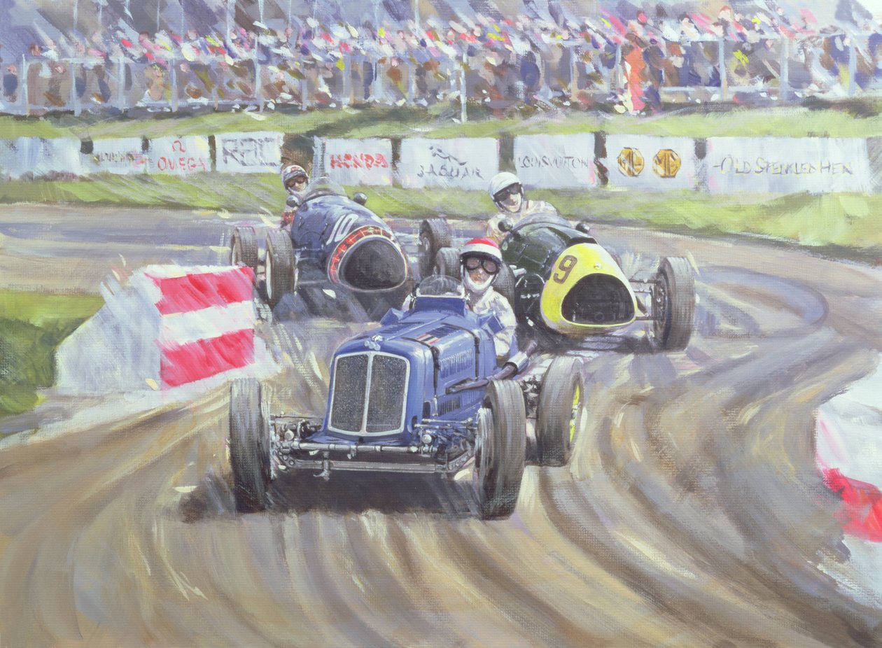 Pierwszy wyścig na odrodzeniu Goodwood, 1998 autorstwa Clive Metcalfe