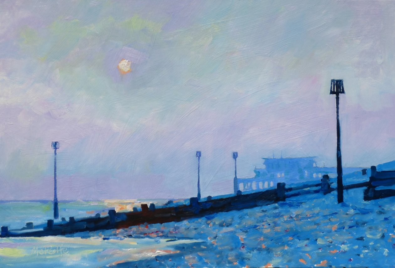 Zimowe Słońce, Deal Beach, 2017 autorstwa Clive Metcalfe