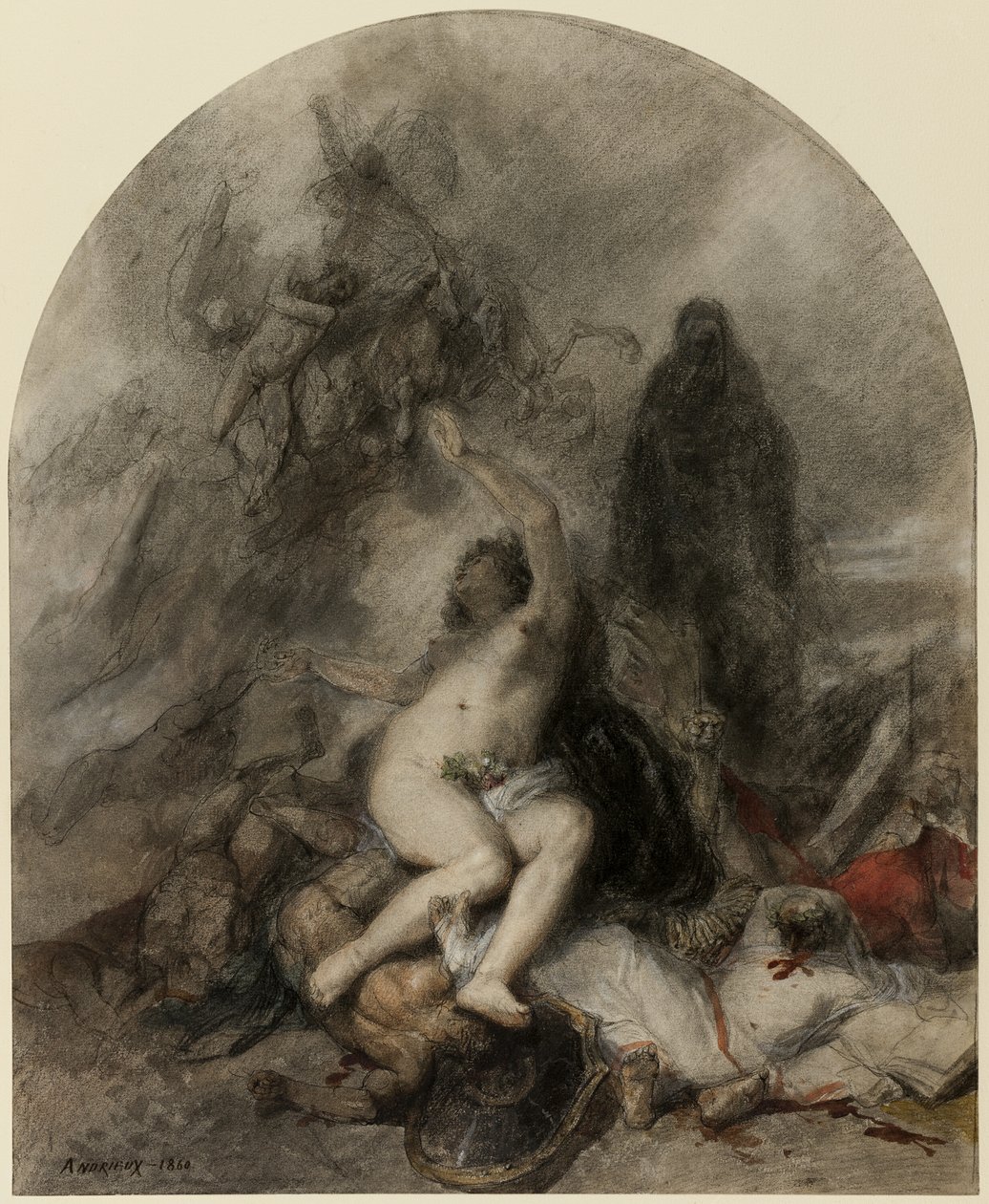 Alegoria wojny autorstwa Clément Auguste Andrieux