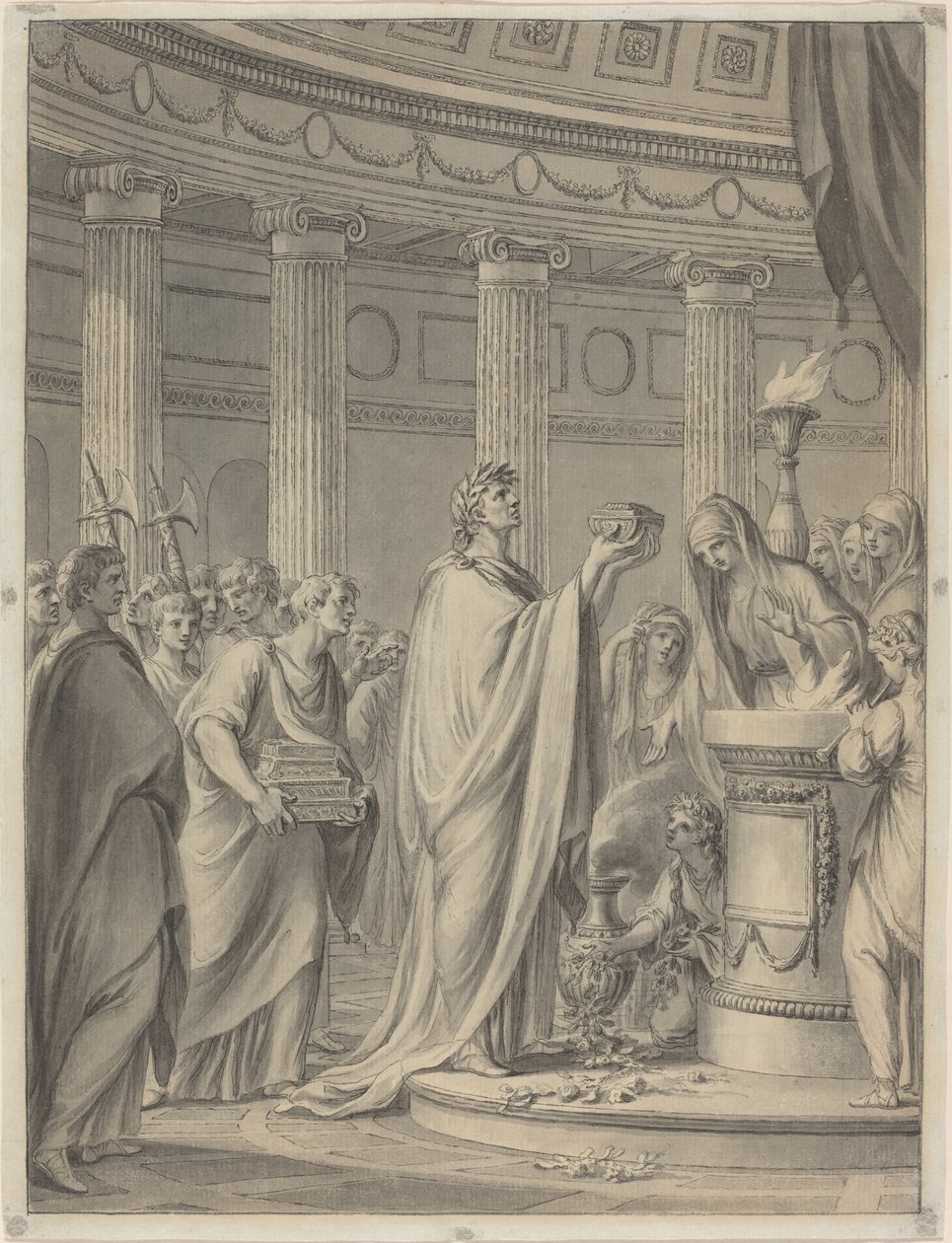 Starożytna ofiara autorstwa Clément Pierre Marillier