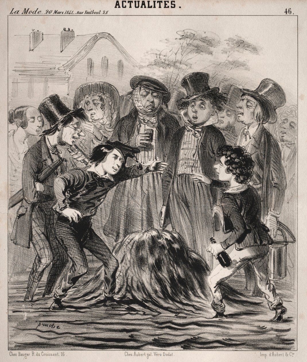 Wiadomości: Hej, Felix! więc przyjdź szybko!, 1841. autorstwa Clémente Pruche