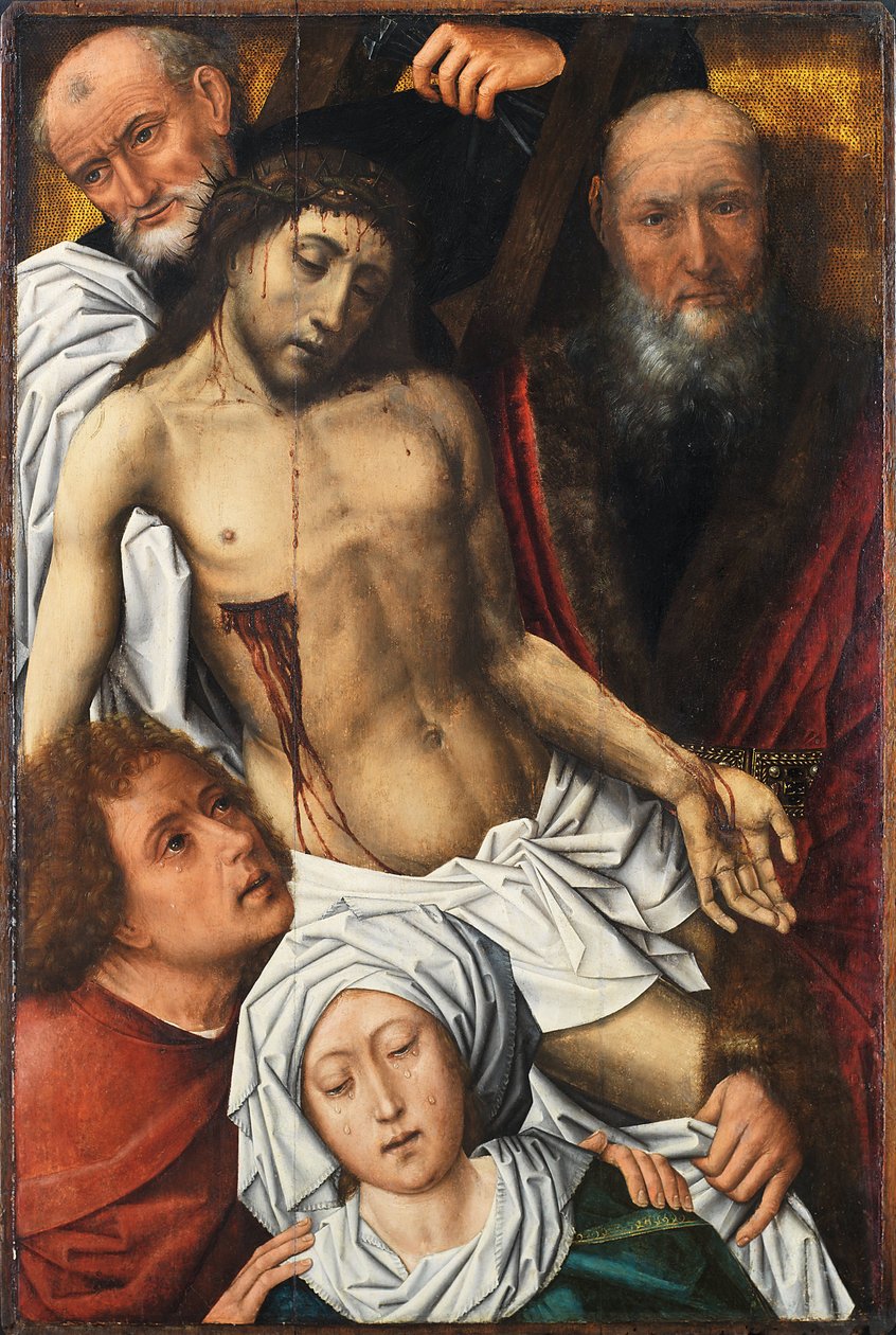 Zdjęcie z krzyża - Obraz Colijna De Cotera (ok. 1440 lub 1445-1522 lub 1532), olej na drewnie, ok. 1500, 98x65 cm - Zdjęcie z krzyża, olej na drewnie Colijna De Cotera - Museo de Bellas Artes de Bilbao autorstwa Colijn de Coter