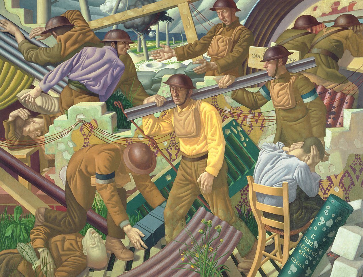 Kanadyjski punkt obserwacyjny, 1919 r. autorstwa Colin Unwin Gill