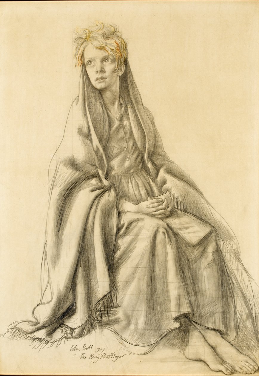 Studium dla „Kerry flecista”, 1934 autorstwa Colin Unwin Gill