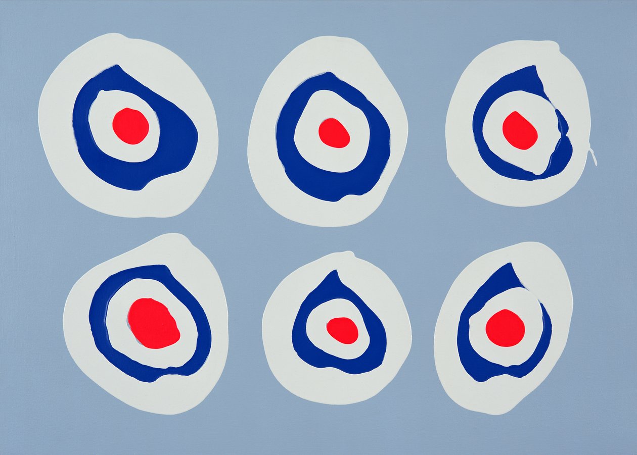Rewolwer, 1998 (akryl na płótnie) autorstwa Colin Booth