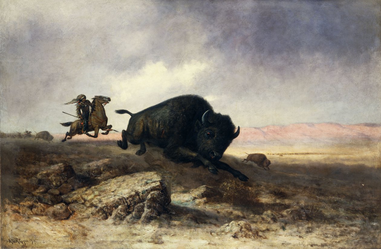 Polowanie na bizony autorstwa Colin Campbell Cooper