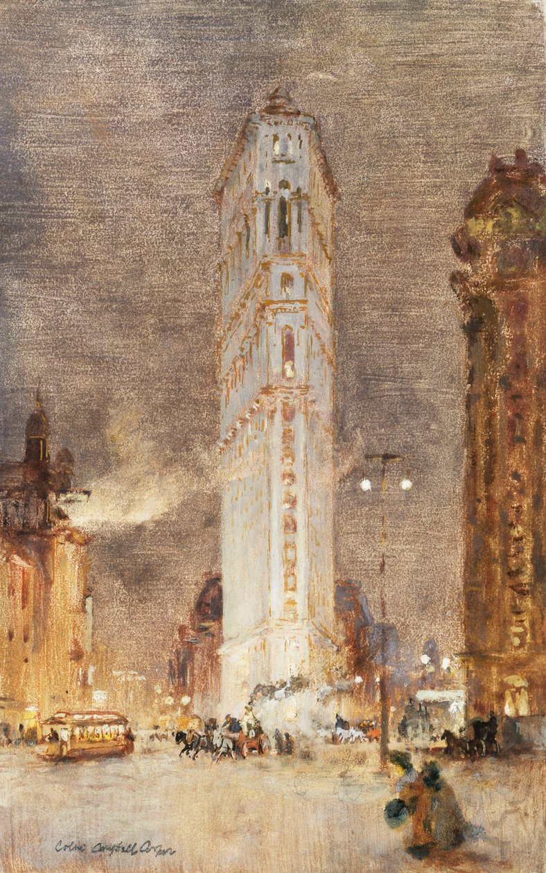 Budynek z płaskiego żelaza, Nowy Jork autorstwa Colin Campbell Cooper