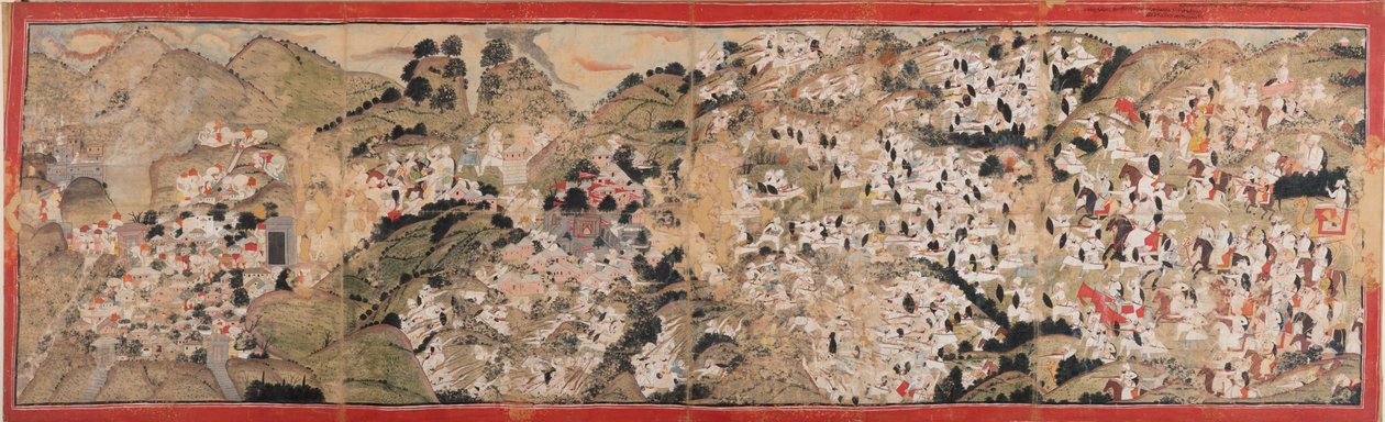 Raja Sansar Chand atakuje fort Kangra autorstwa Colin Murray