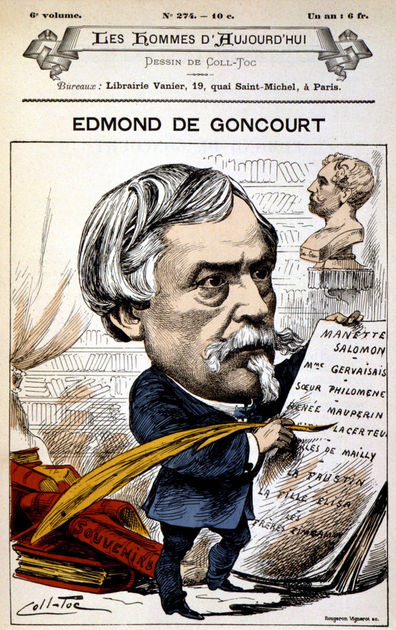 Edmond de Goncourt - autorstwa Coll-Toc (Coll Toc), w „”Les Hommes d