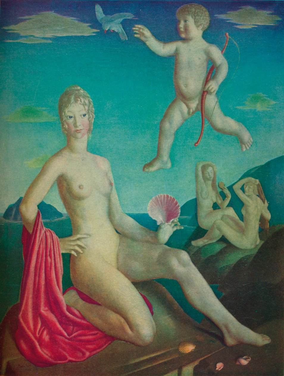 „Wenus i Kupidyn”, 1924 autorstwa Collin Unwin Gill