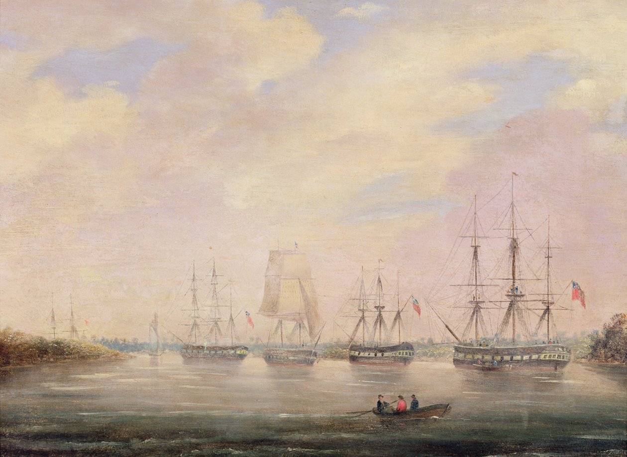 Widok na Port Adelaide, Australia Południowa (akwarela) autorstwa Colonel William Light