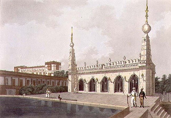 Pałac Późnego Naboba z Arcot, Madras, tablica 5 z „Dwudziestu czterech widoków w Hindostanie”, ryt. Joseph Constantine Stadler (fl.1780-1812) wyd. Edwarda Orme (1774-c.1820) 1803 (lito) autorstwa Colonel Francis Swain (after) Ward