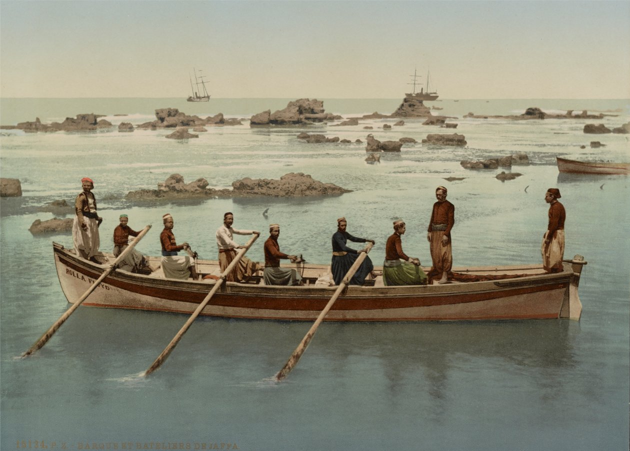 Przewoźnicy, Jaffa, Izrael, ok. 1890-1906 (odbitka fotochromowa) autorstwa Company Photoglob