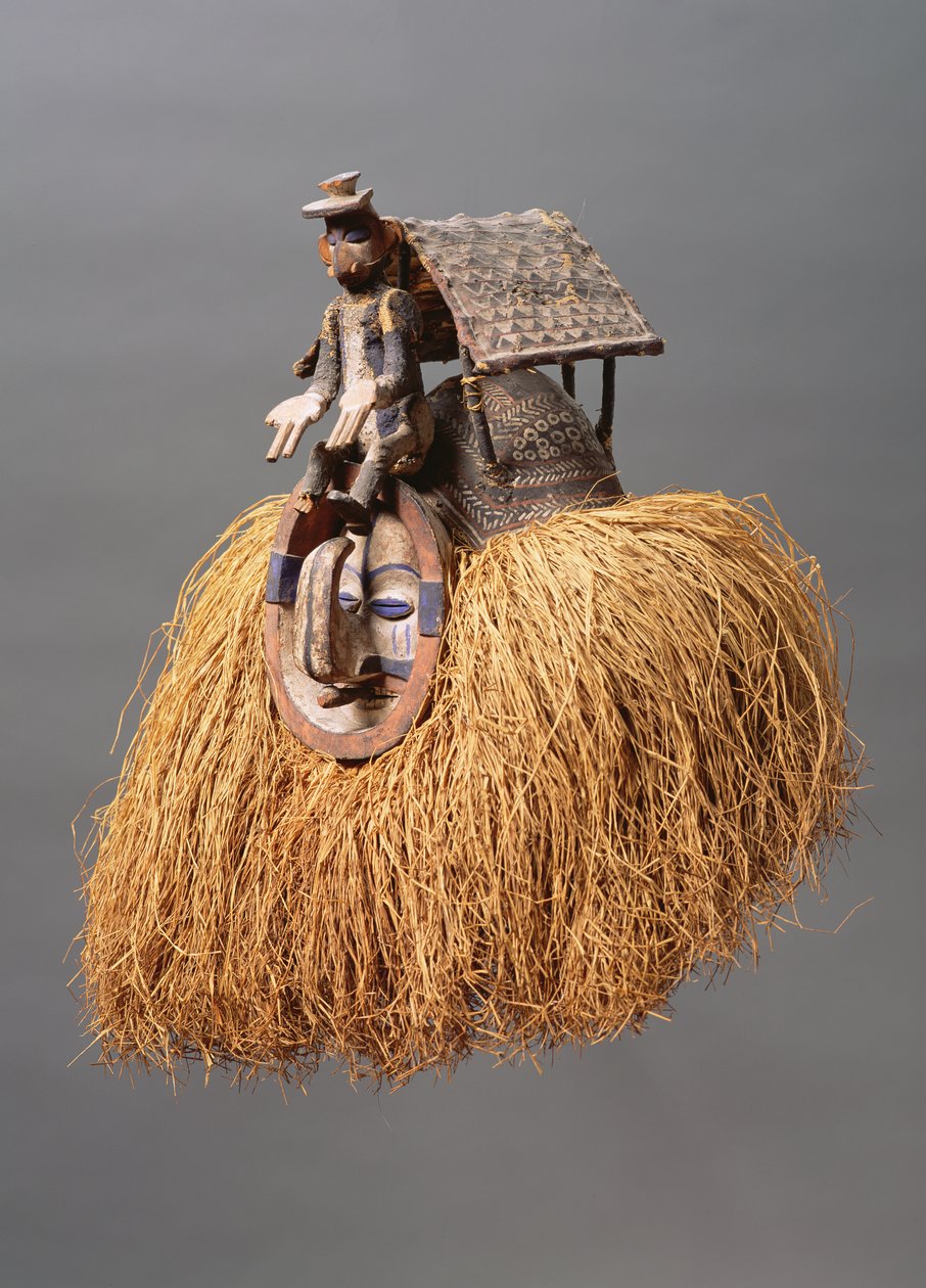 Maska (drewno i włókno) (patrz również 181649) autorstwa Congolese