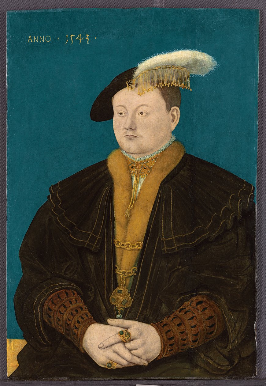 Portret Fryderyka Magnusa I von Solms-Laubach, 1543 autorstwa Conrad Faber