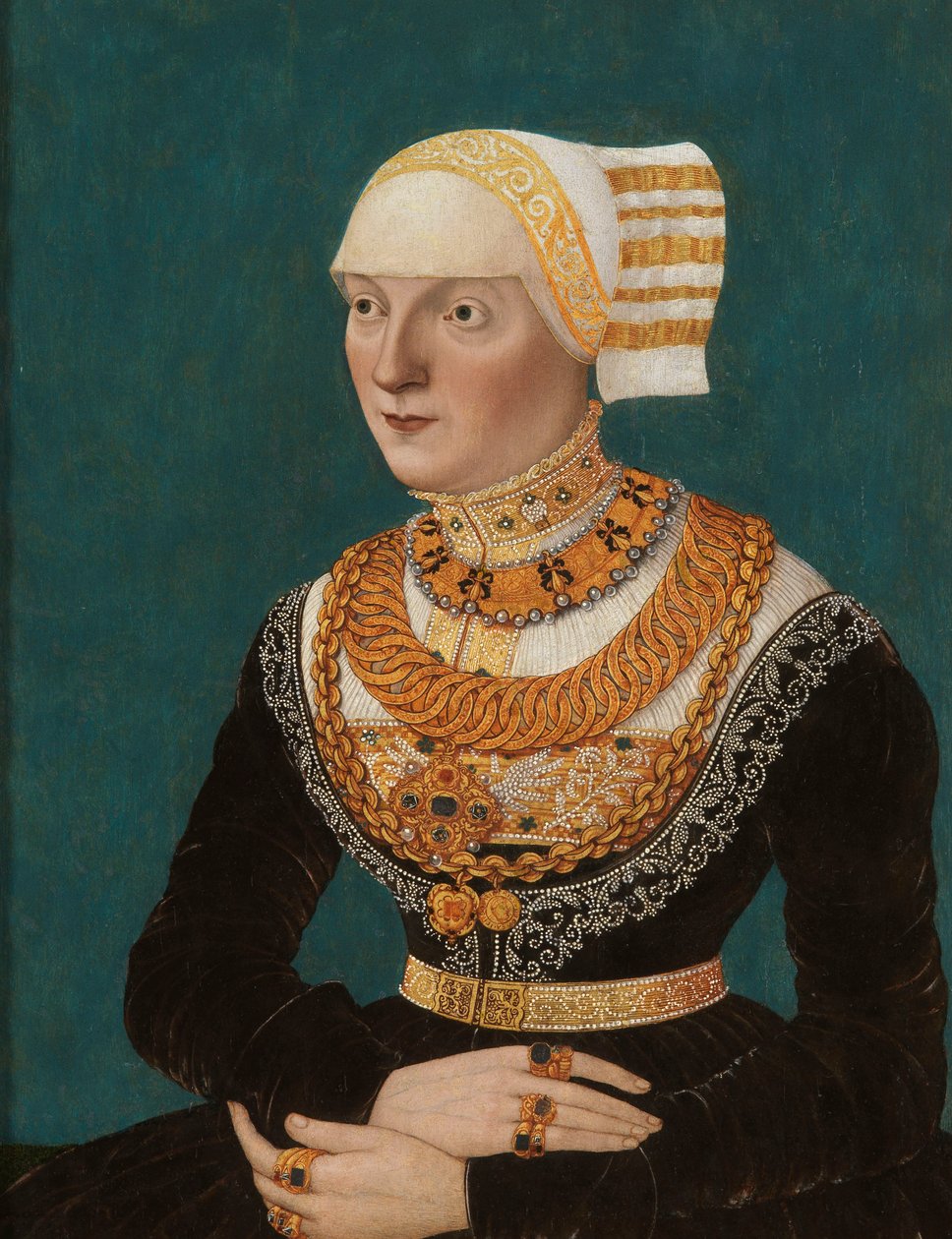 Portret kobiety autorstwa Conrad Faber