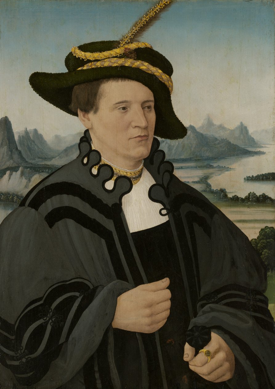 Portret Friedricha Rorbacha, 1532 autorstwa Conrad Faber von Creuznach