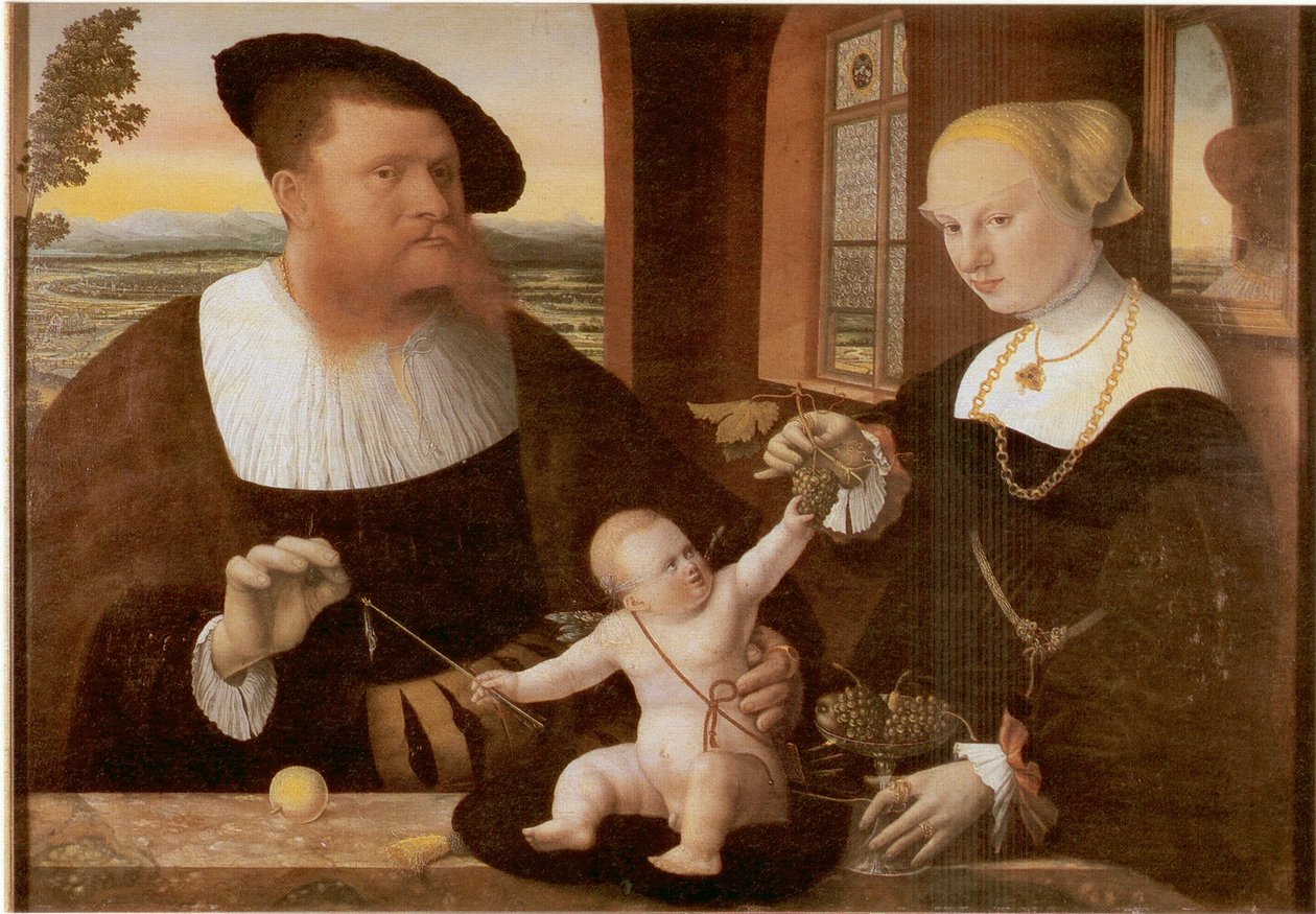 Podwójny portret Justyniana von Holzhausena i jego żony Anny z domu Fürstenberg autorstwa Conrad Faber von Kreuznach