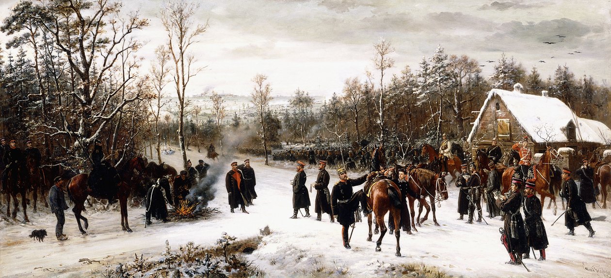 Przybycie księcia Fryderyka Karola na pole bitwy pod Vionville, 1876 autorstwa Conrad Freyberg