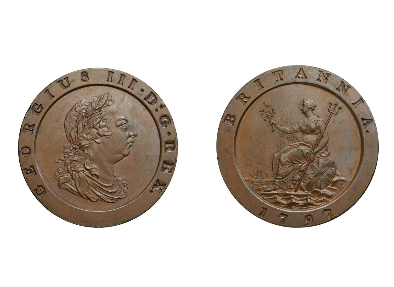 Dwuzłotówka, 1797 (brąz) autorstwa Conrad Heinrich Küchler