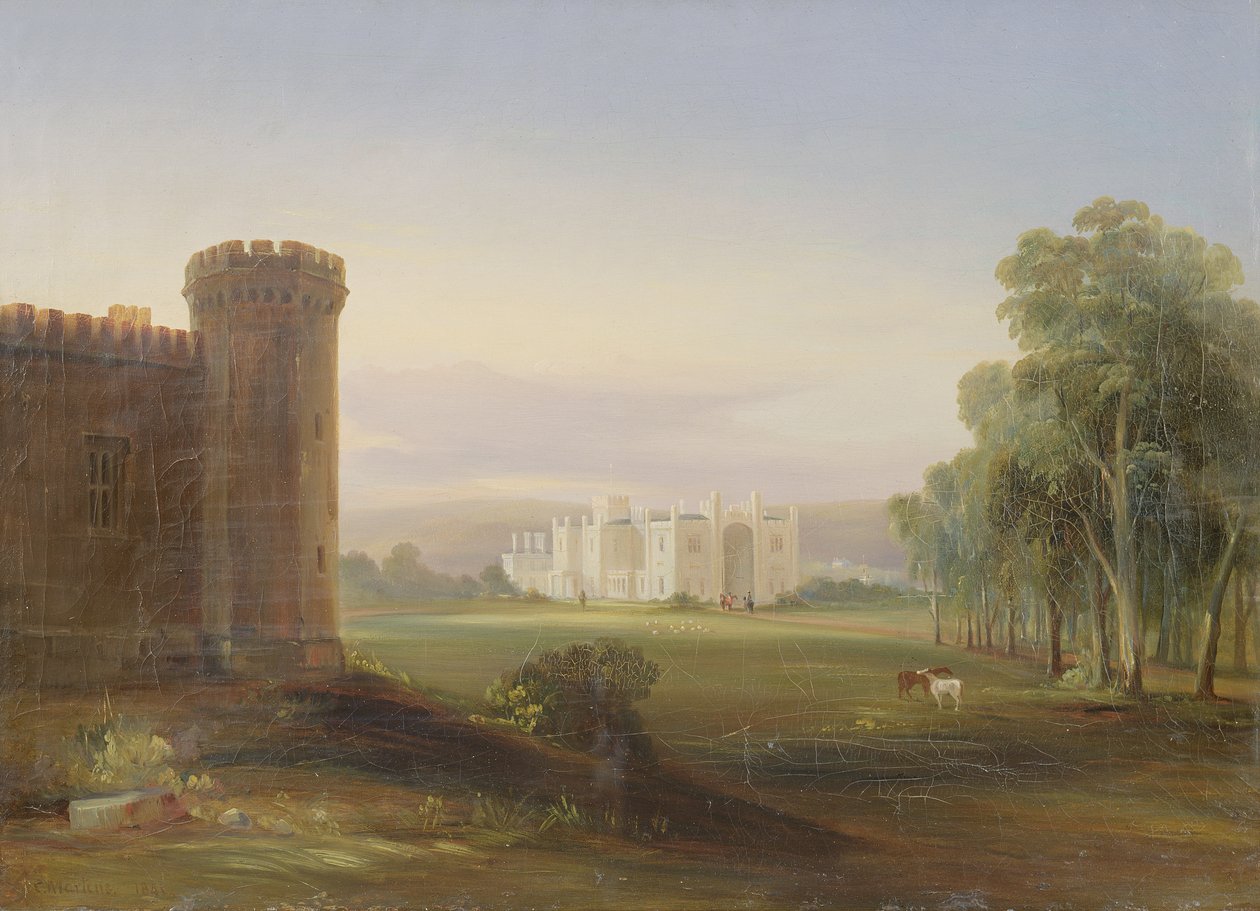 Dom rządowy i stajnie, Sydney, 1841 autorstwa Conrad Martens