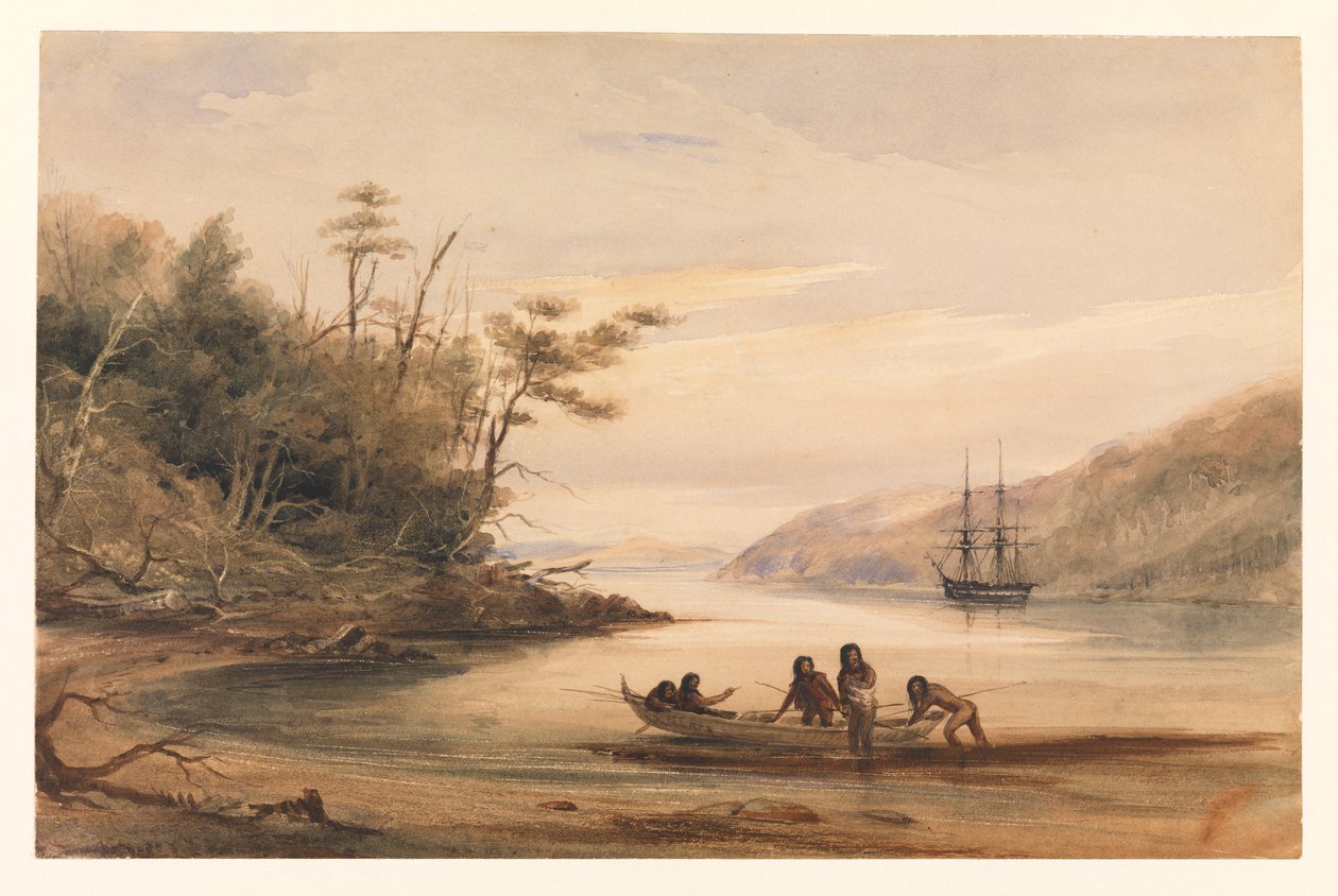 Portrait Cove, kanał Beagle autorstwa Conrad Martens