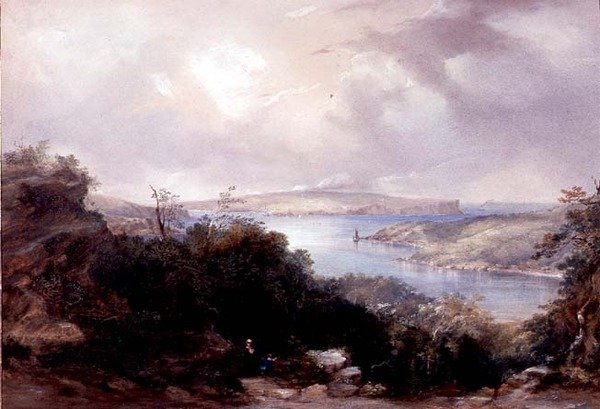 Port w Sydney z widokiem na North Head autorstwa Conrad Martens