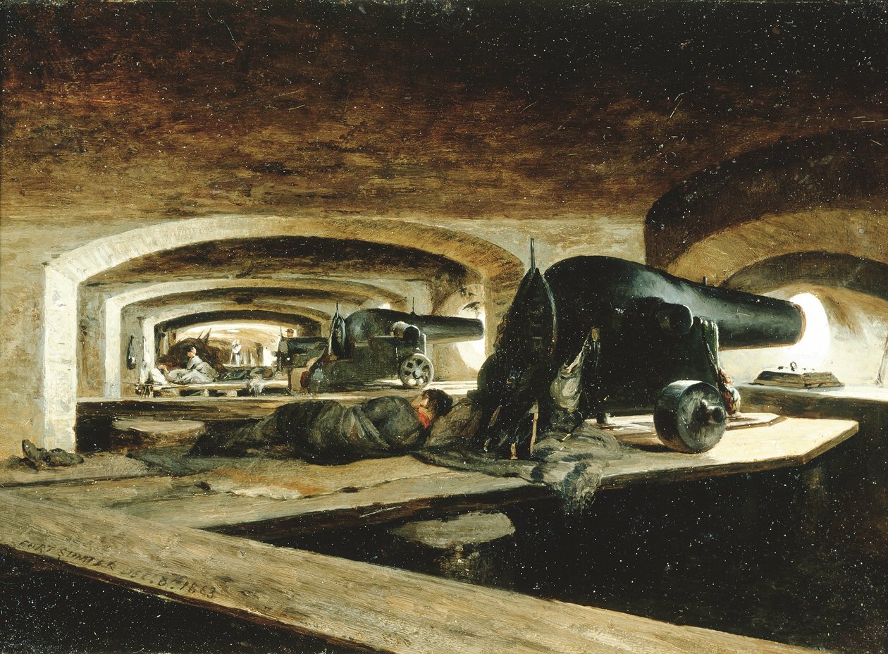 Fort Sumter, 8 grudnia autorstwa Conrad Wise Chapman