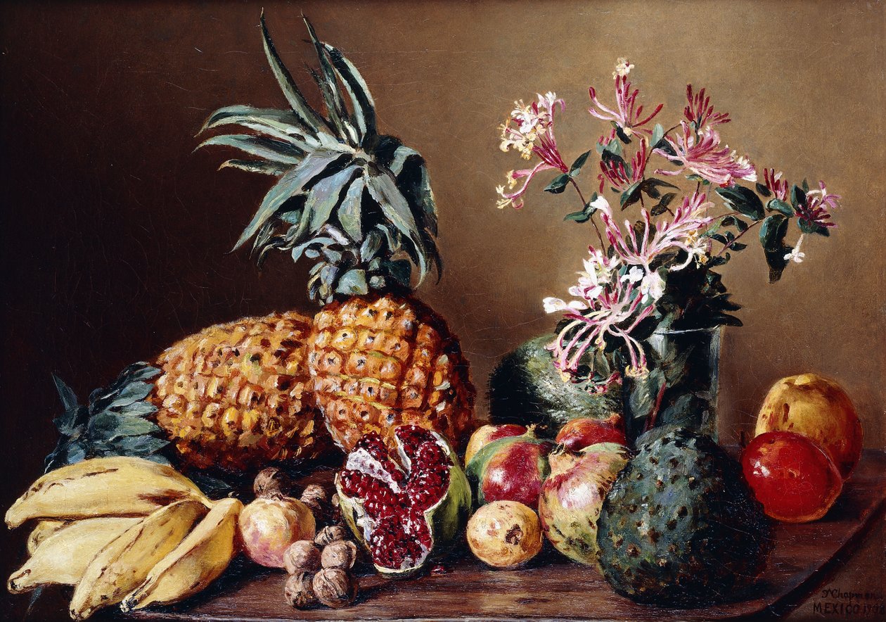 Martwa natura z ananasami, 1908 autorstwa Conrad Wise Chapman