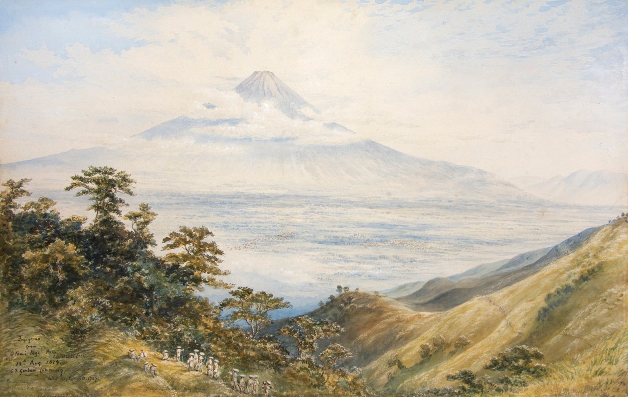 Fujiyama z przełęczy Otomi Toge, Japonia autorstwa Constance Frederica Gordon Cumming