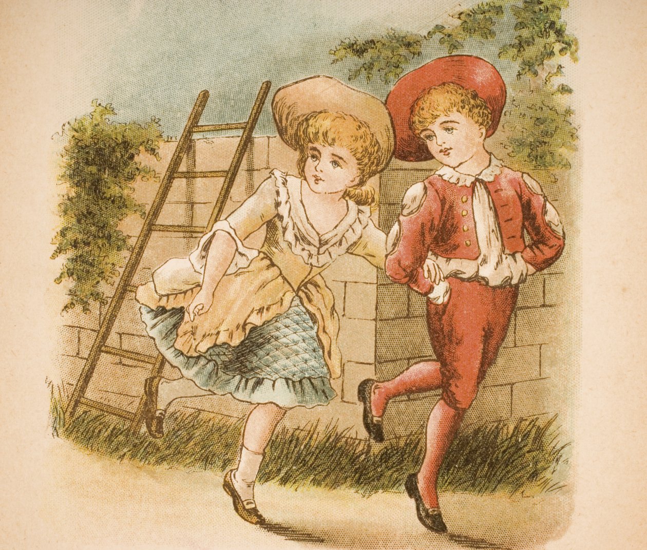 Ilustracja z książki „Old Mother Goose