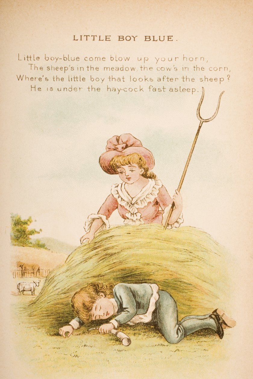 Little Boy Blue, z książki „Old Mother Goose